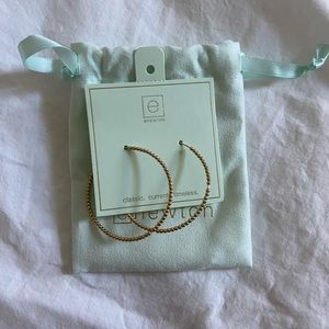 enewton designs 4mm Gold Bead 1.75” Hoops